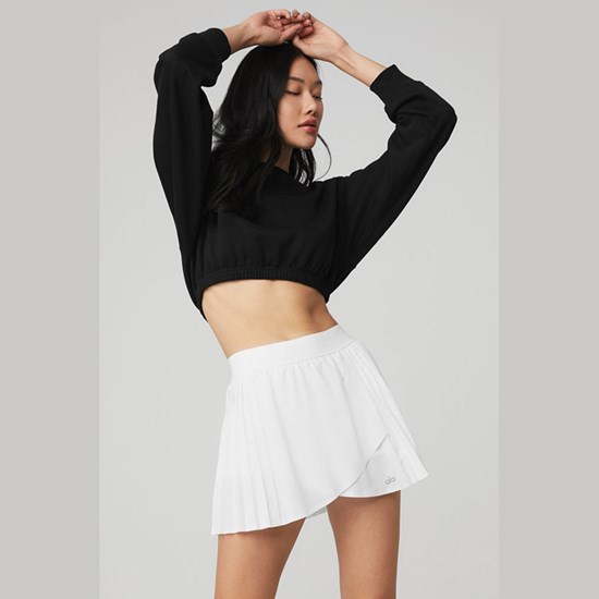 Pullover Alo Yoga Devotion Crew Neck Mujer Negros | OPQN42793