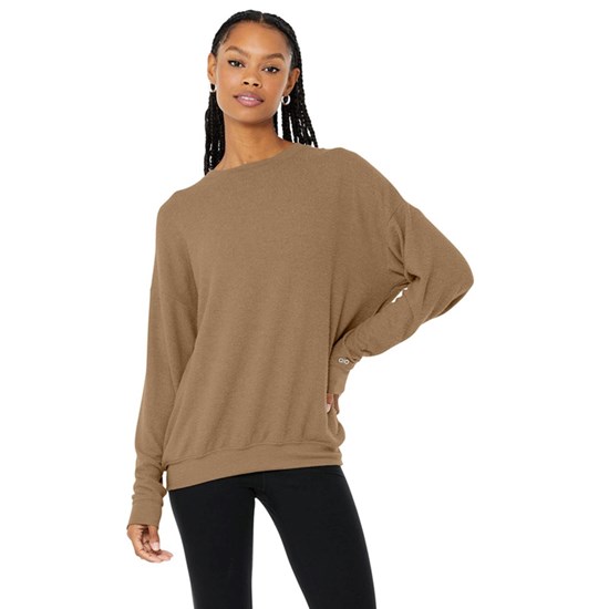 Pullover Alo Yoga Soho Mujer Beige | VZCM54896