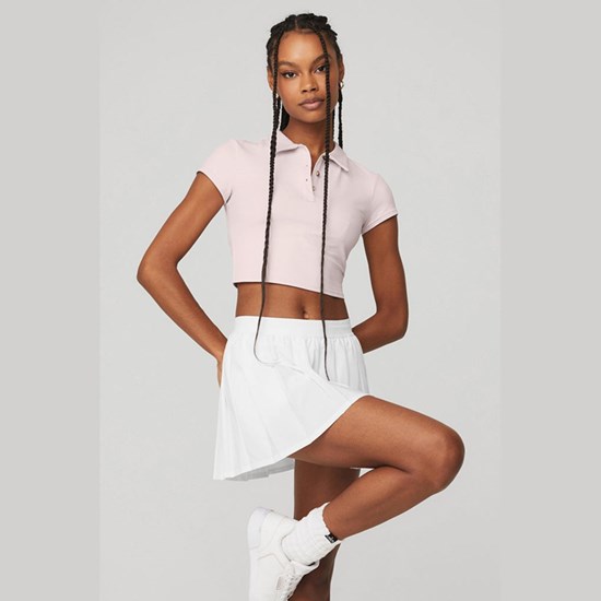 Ropa Alo Yoga Choice Polo Mujer Rosas | SQEH54789