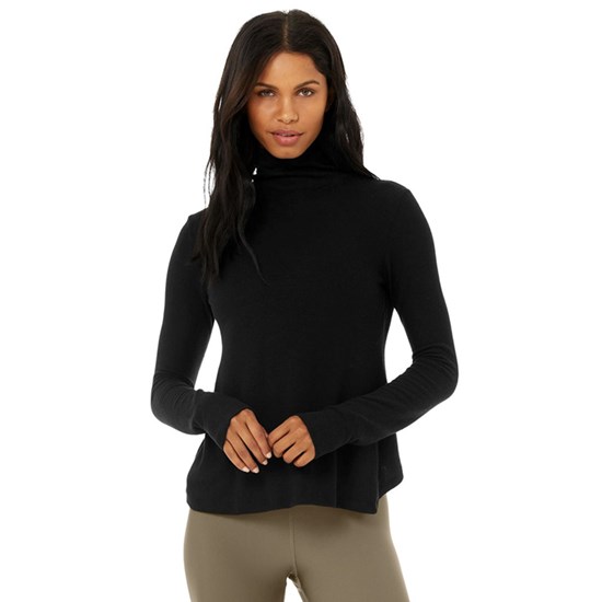 Ropa Alo Yoga Embrace Long Sleeve Mujer Negros | CUWG45689