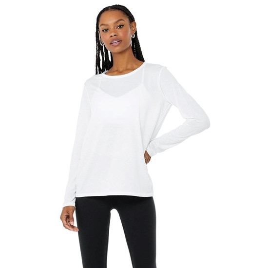 Ropa Alo Yoga Motion Long Sleeve Mujer Blancos | LZTQ35806