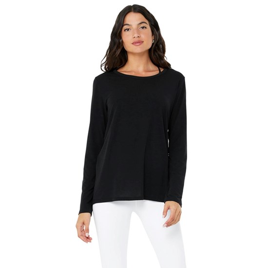 Ropa Alo Yoga Motion Long Sleeve Mujer Negros | ENOP37125