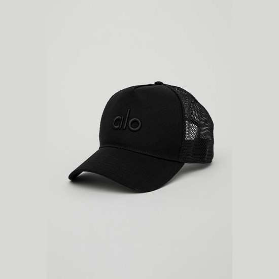 Sombreros Alo Yoga District Trucker Mujer Negros | QAPK87925