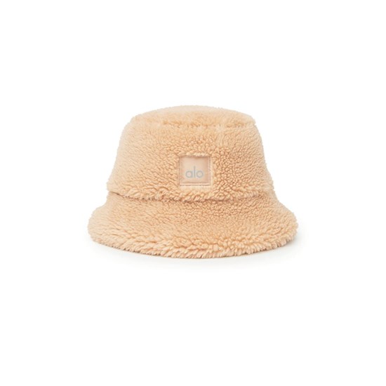 Sombreros Alo Yoga Foxy Sherpa Bucket Mujer Beige | CGBV09541