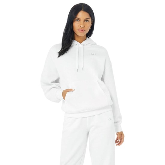 Sudadera Con Capucha Alo Yoga Accolade Mujer Blancos | TADC39862