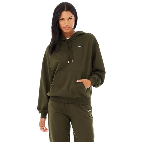 Sudadera Con Capucha Alo Yoga Accolade Mujer Verdes | TGCI09674