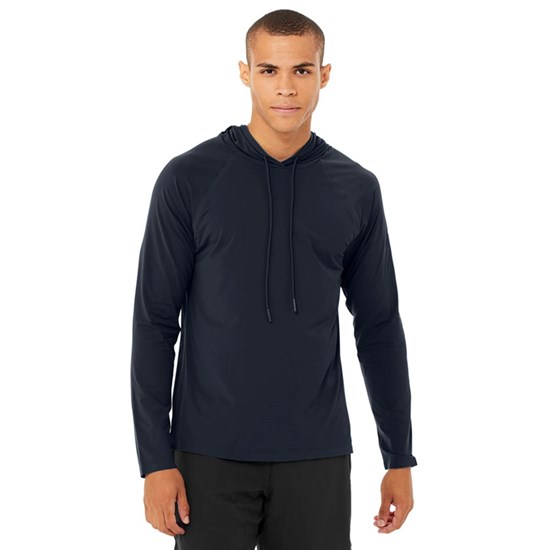 Sudadera Con Capucha Alo Yoga Idol Encapuchado Runner Hombre Azules | WFUY48932