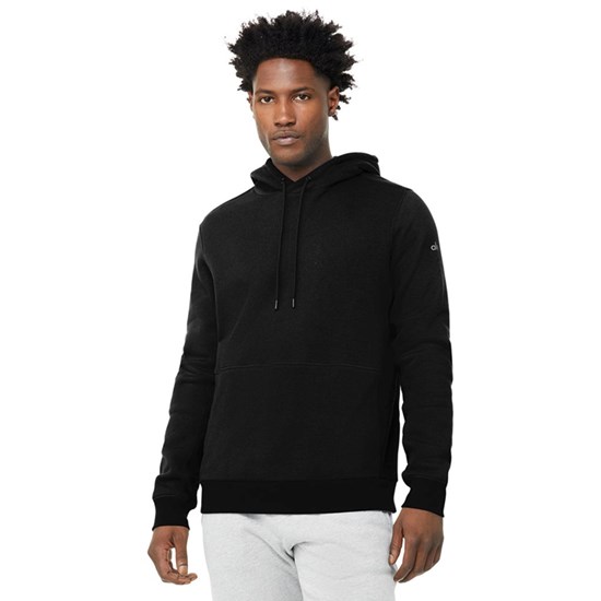 Sudadera Con Capucha Alo Yoga Runyon Hombre Negros | CORS96415