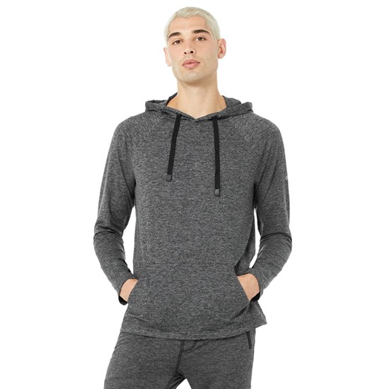 Sudadera Con Capucha Alo Yoga The Conquer Hombre Grises | BKHO24631