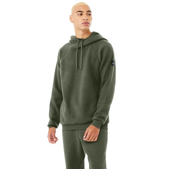 Sudadera Con Capucha Alo Yoga The Triumph Hombre Verdes | PSHE34687