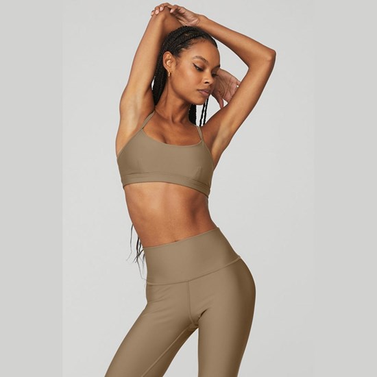 Sujetadores Deportivos Alo Yoga Airlift Intrigue Mujer Beige | BNHD49183