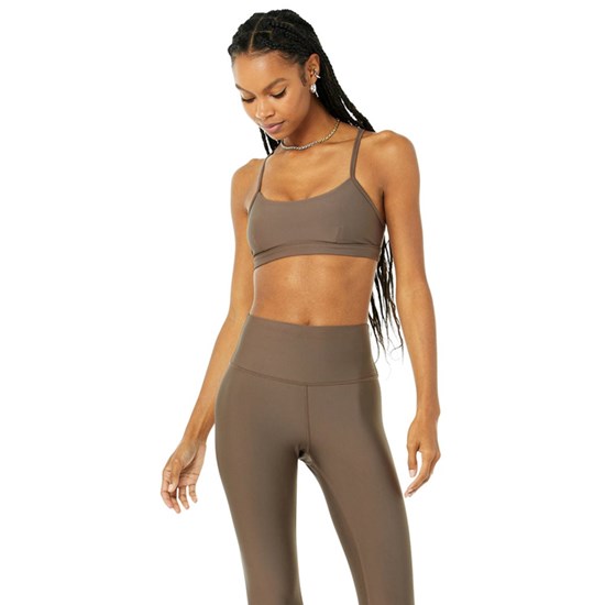 Sujetadores Deportivos Alo Yoga Airlift Intrigue Mujer Marrom | MHKQ23617