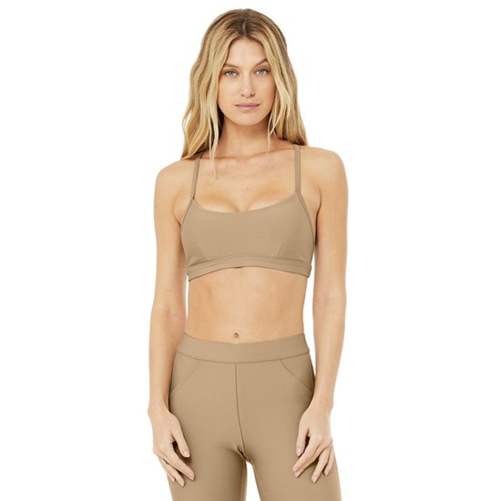 Sujetadores Deportivos Alo Yoga Airlift Intrigue Mujer Beige | SBUJ67305