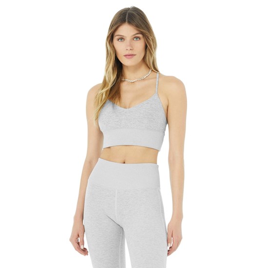 Sujetadores Deportivos Alo Yoga Alosoft Lavish Mujer Grises | AYJM43521