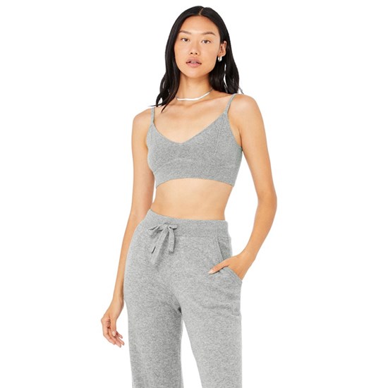 Sujetadores Deportivos Alo Yoga Cashmere Jet Set Mujer Grises | JKBP08926