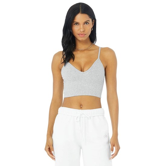 Sujetadores Deportivos Alo Yoga Delight Bralette Mujer Grises | GJXL67508