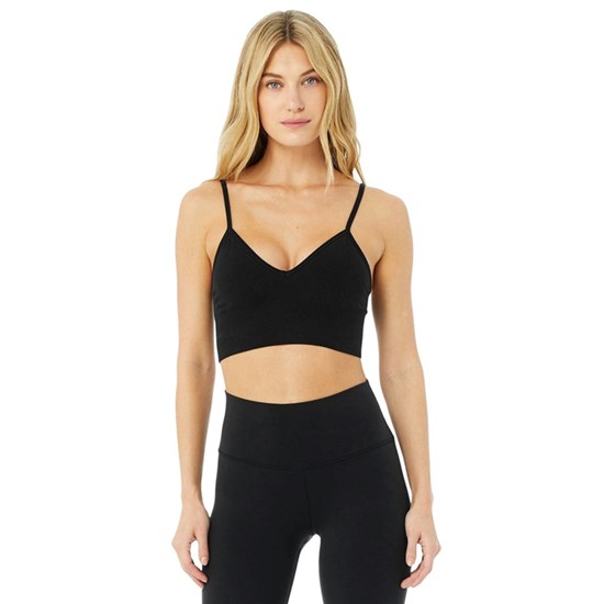 Sujetadores Deportivos Alo Yoga Delight Bralette Mujer Negros | XPKD68914
