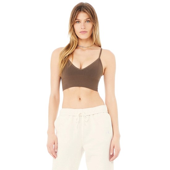 Sujetadores Deportivos Alo Yoga Delight Bralette Mujer Marrom | ZBWU36718