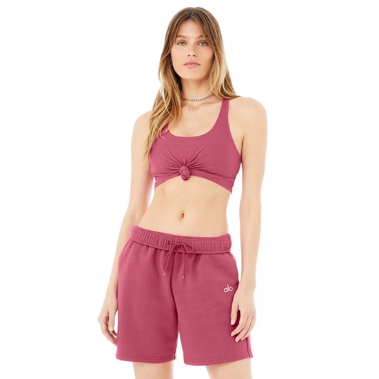 Sujetadores Deportivos Alo Yoga Knot Mujer Rosas | KYCB10573