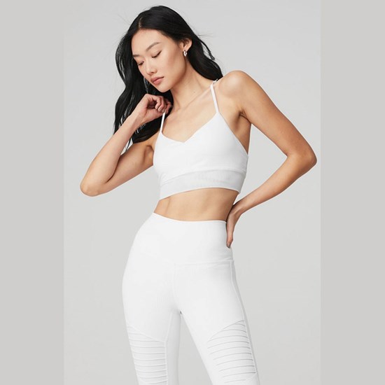 Sujetadores Deportivos Alo Yoga Lavish Mujer Blancos | OKHY89540