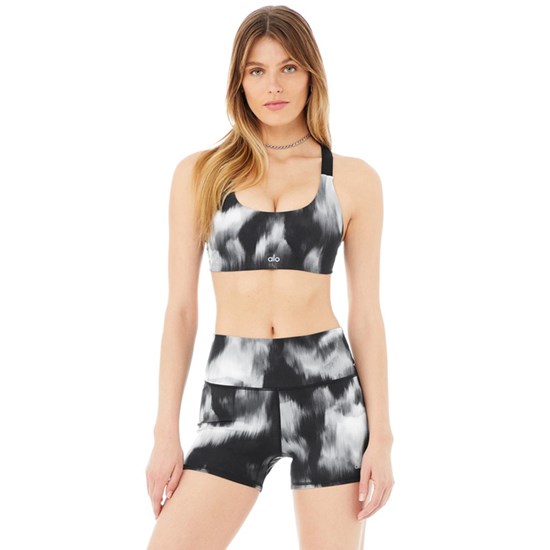 Sujetadores Deportivos Alo Yoga Vapor Aurora Take Charge Mujer Negros | VBOW04136