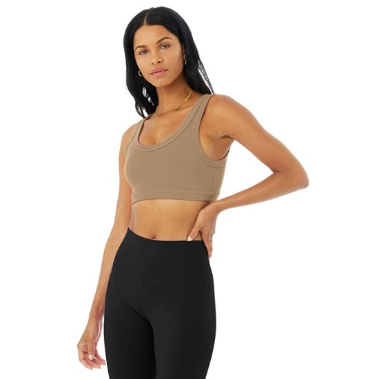 Sujetadores Deportivos Alo Yoga Wellness Mujer Beige | SGEK82735
