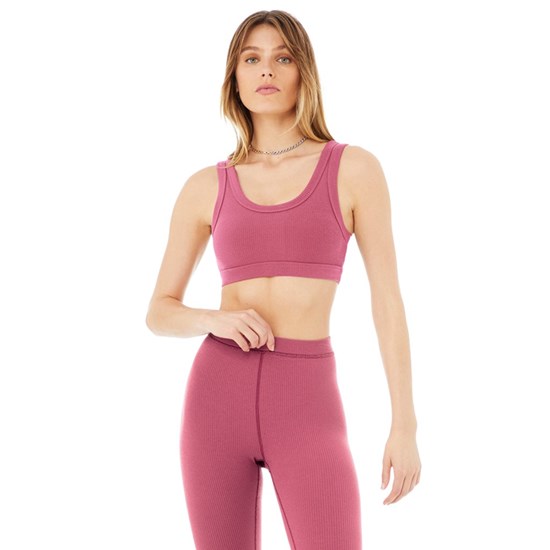 Sujetadores Deportivos Alo Yoga Wellness Mujer Rosas | TGZY84530