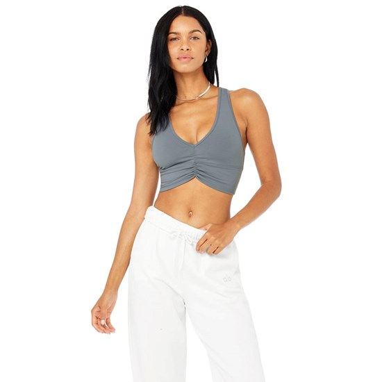 Sujetadores Deportivos Alo Yoga Wild Thing Mujer Azules | QNEY03768