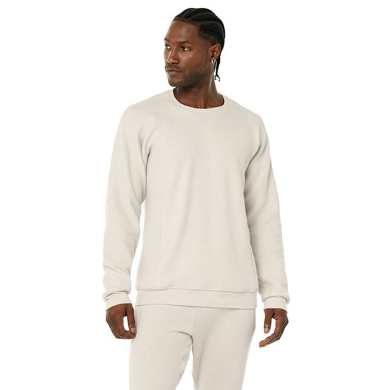Sweatshirt Alo Yoga Triumph Crew Neck Long Sleeve Hombre Beige | ZTQH87623