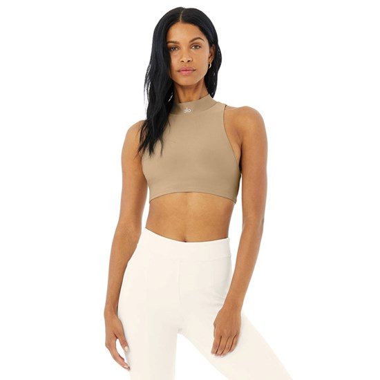 Tank Top Alo Yoga Airlift Fuse Mujer Beige | TAUQ28674