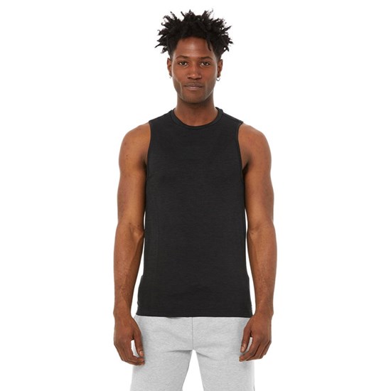 Tank Top Alo Yoga Amplify Seamless Muscle Hombre Negros | KDHU03652