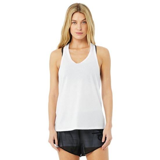Tank Top Alo Yoga Motion Mujer Blancos | LJUB78520
