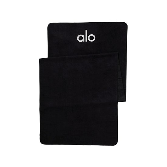 Towel Alo Yoga Grounded No-Slip Hombre Negros | LYJH14973