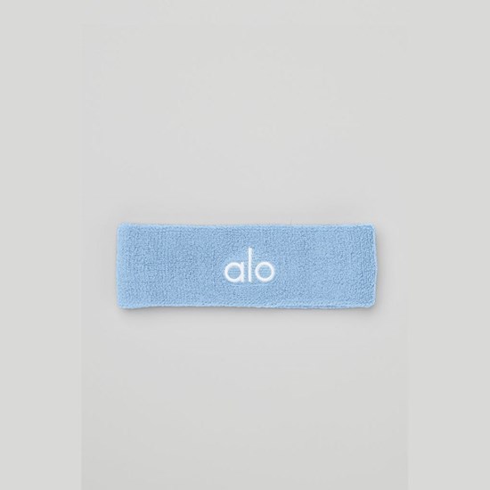 Wristband Alo Yoga Glow Sweatband (2-Pack) Mujer Azules | RAIT82439