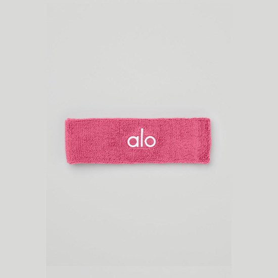 Wristband Alo Yoga Glow Sweatband (2-Pack) Mujer Rosas | YDTB58319