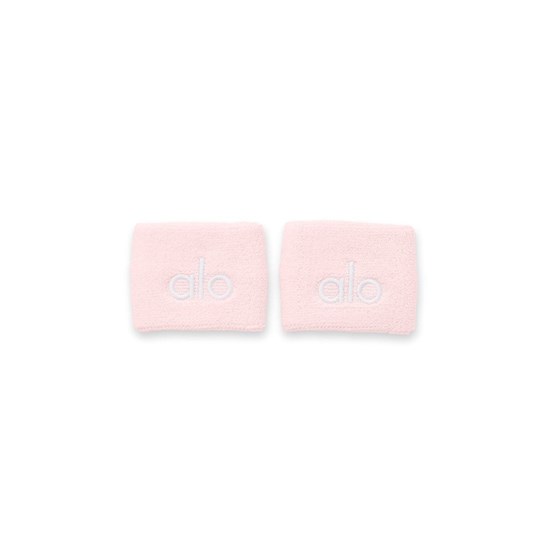 Wristband Alo Yoga Glow Wristband (2-Pack) Mujer Rosas | MFAO90864