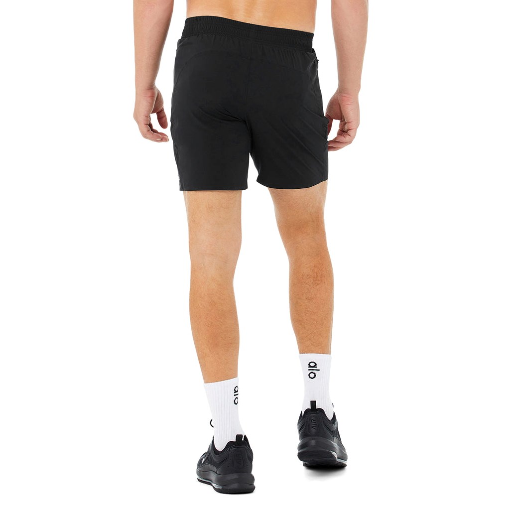 Bermudas Alo Yoga 7” Advance 2-In-1 Hombre Negros | BXEW72598