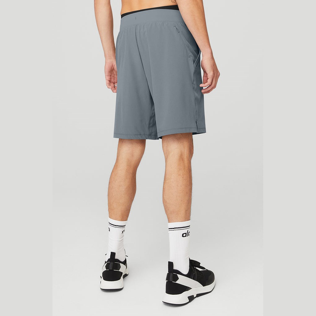 Bermudas Alo Yoga 9'' Repetition Hombre Azules | IEAR05728
