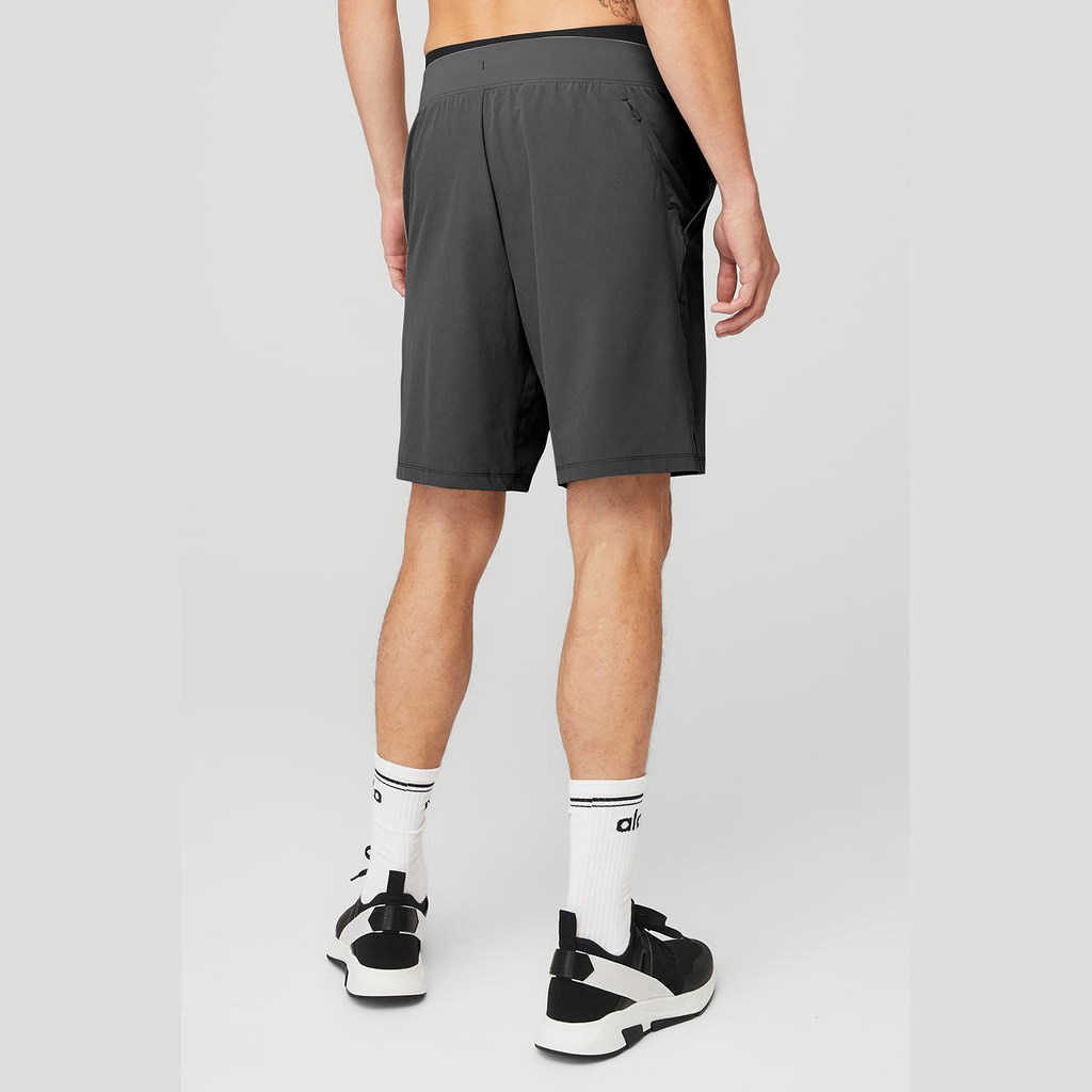 Bermudas Alo Yoga 9'' Repetition Hombre Grises | VSIN20184