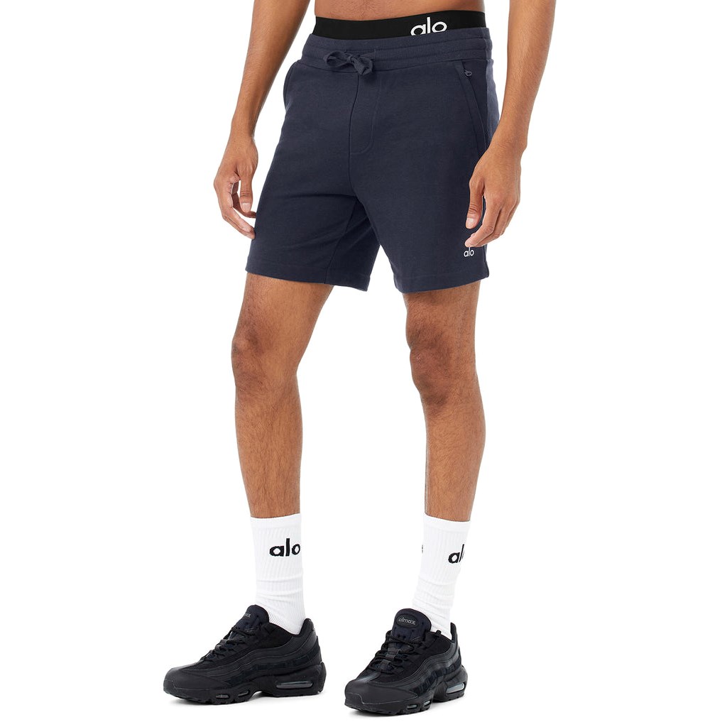 Bermudas Alo Yoga Chill Hombre Azules | CADR03468