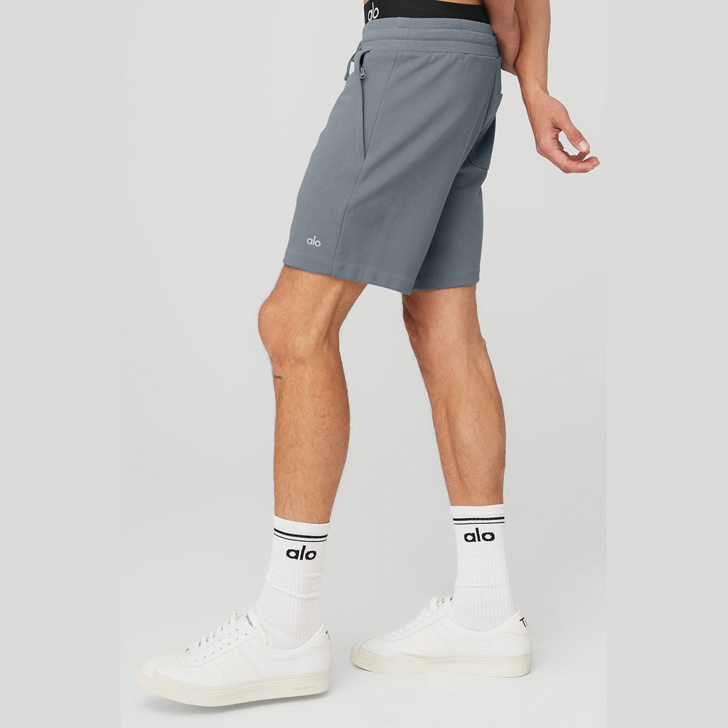 Bermudas Alo Yoga Chill Hombre Azules | YXZP50187