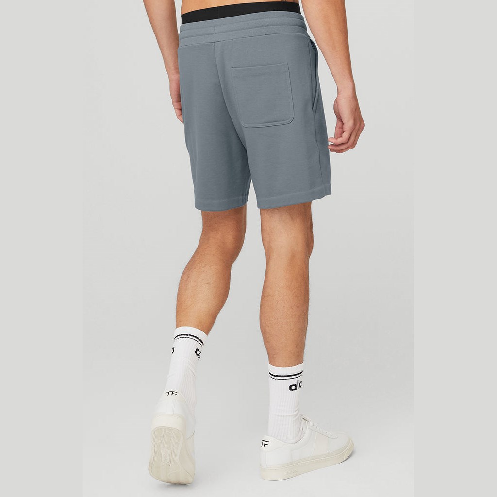 Bermudas Alo Yoga Chill Hombre Azules | YXZP50187