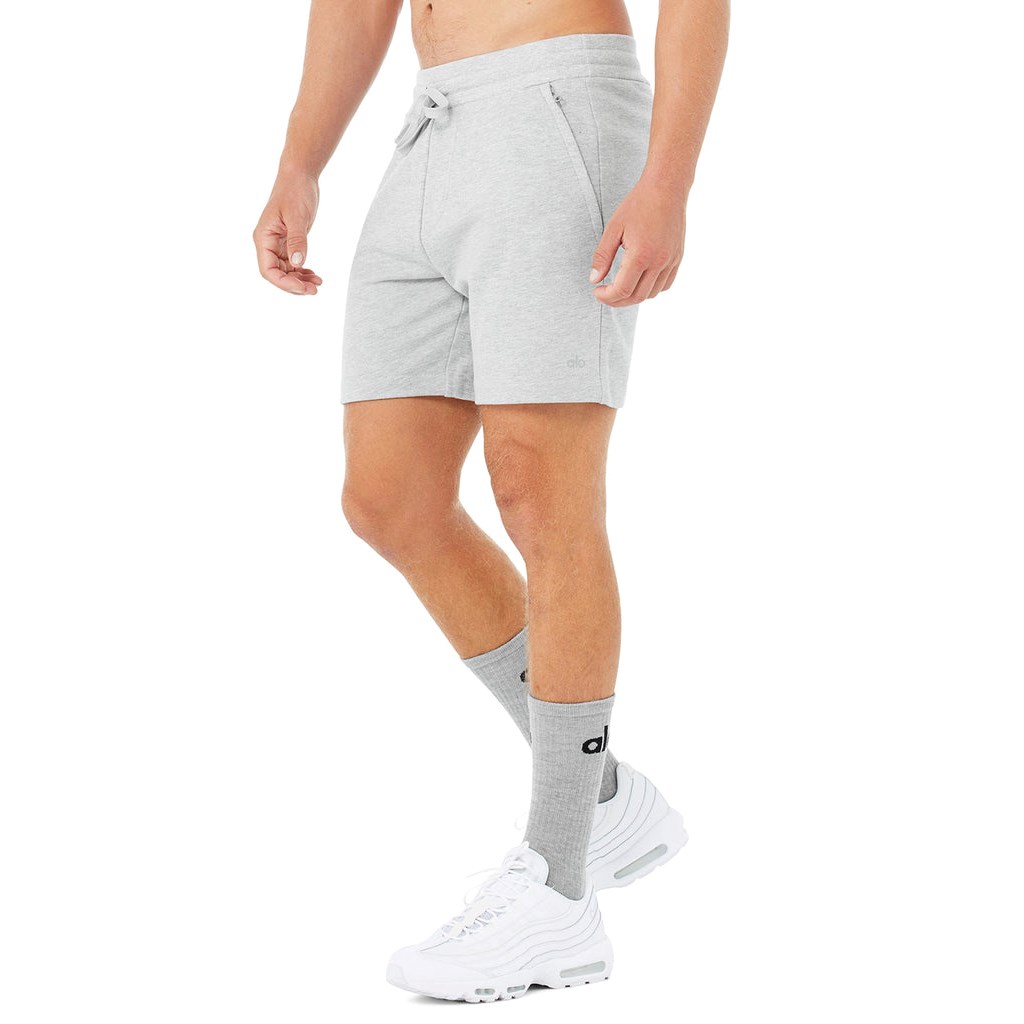 Bermudas Alo Yoga Chill Hombre Grises | AZMV08579