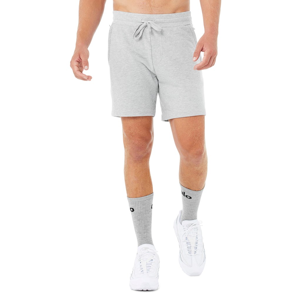 Bermudas Alo Yoga Chill Hombre Grises | AZMV08579