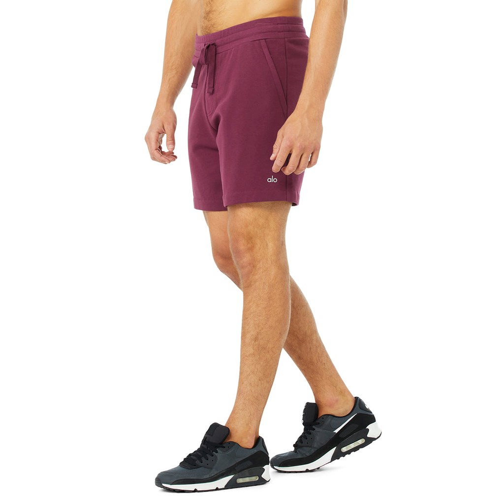 Bermudas Alo Yoga Chill Hombre Rojos | BIZG30718