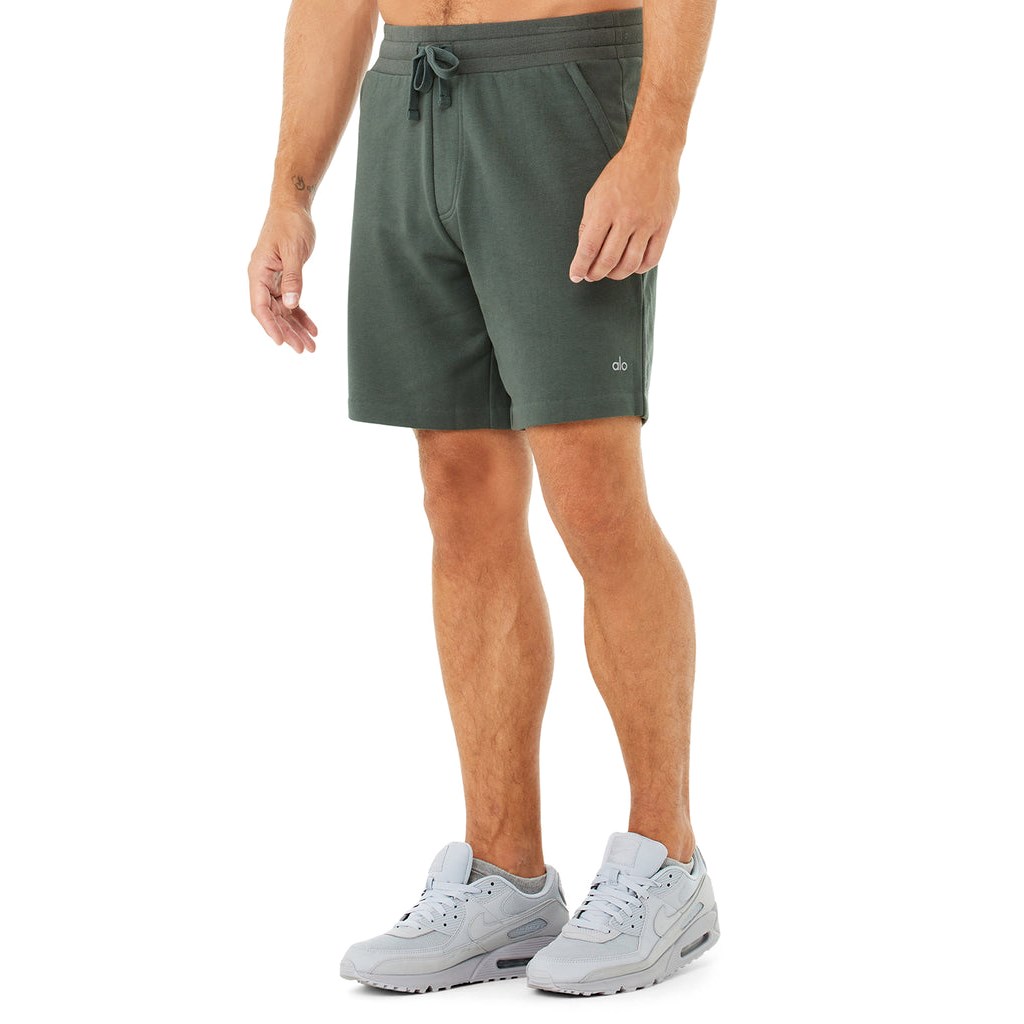 Bermudas Alo Yoga Chill Hombre Verdes | IFND32891