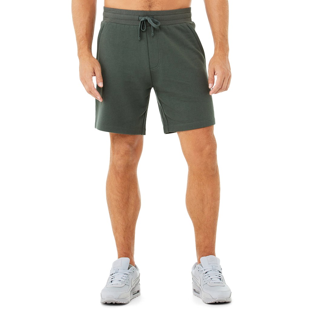 Bermudas Alo Yoga Chill Hombre Verdes | IFND32891