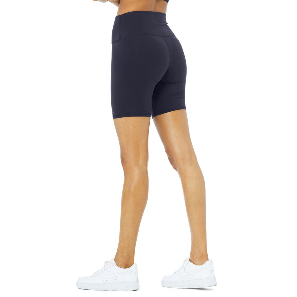 Bermudas Alo Yoga High-Cintura Ciclismo Corta Mujer Azules | XGQT69152