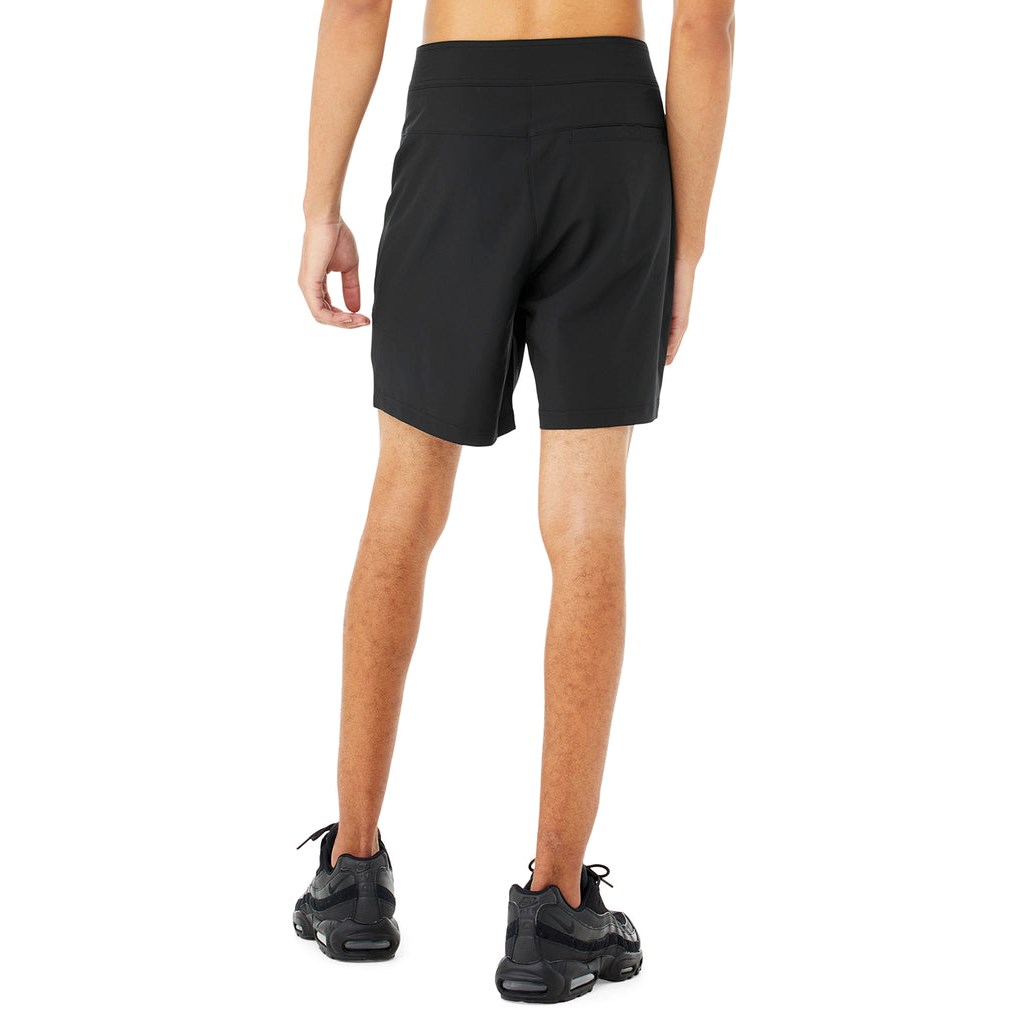 Bermudas Alo Yoga Plow Board Hombre Negros | JMOC09382