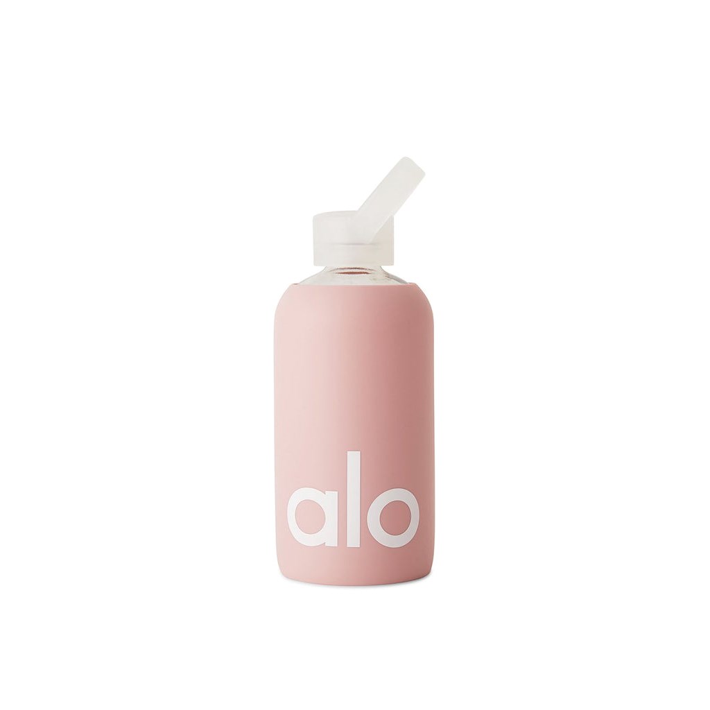 Bottle Alo Yoga Alo Glass Agua Bottle Hombre Rosas | AUQH59862